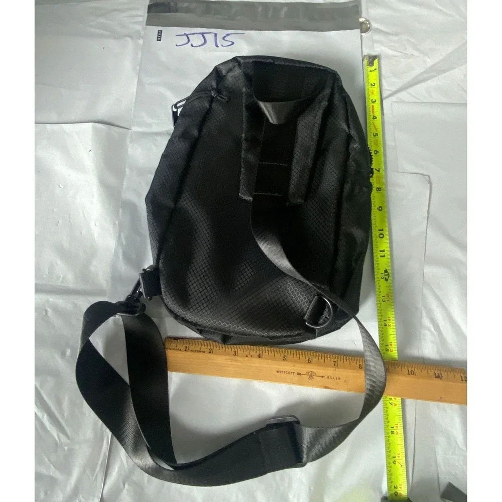 Westend Black Sling Backpack Crossbody Bag Tech Utility Travel Streetwear Nylon